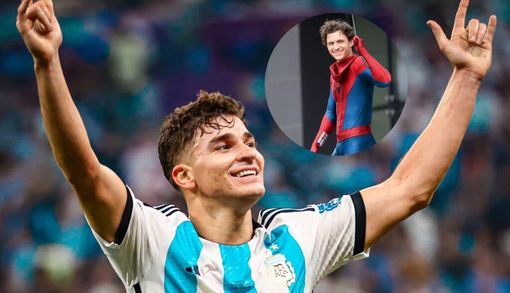 El guiño de Tom Holland a Julián Álvarez